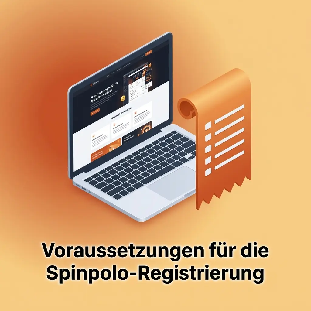 Spinpolo Registrierung Voraussetzungen: Mindestalter 18, Wohnsitz Deutschland, gültiger Ausweis, ein Konto pro Person