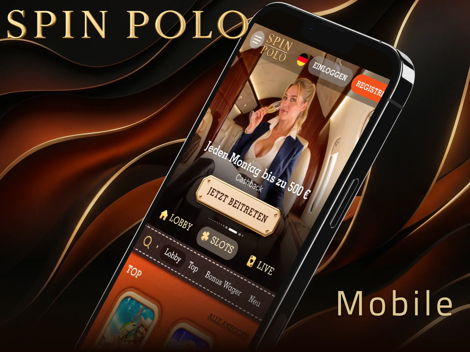 Nutzen Sie die mobile Spinpolo Webseite oder installieren Sie die PWA-App.