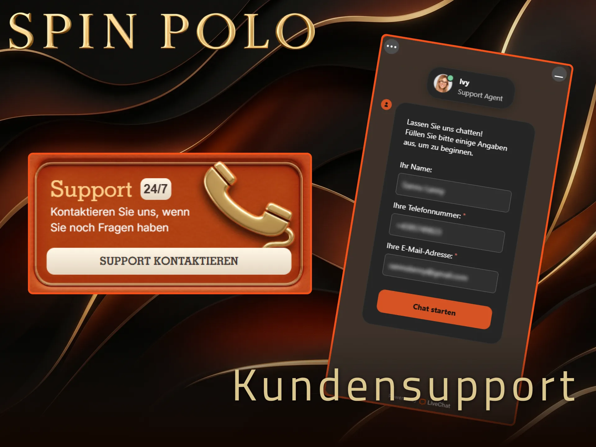 Kontaktieren Sie den schnellen Spinpolo Kundensupport für sofortige Hilfe bei Fragen.