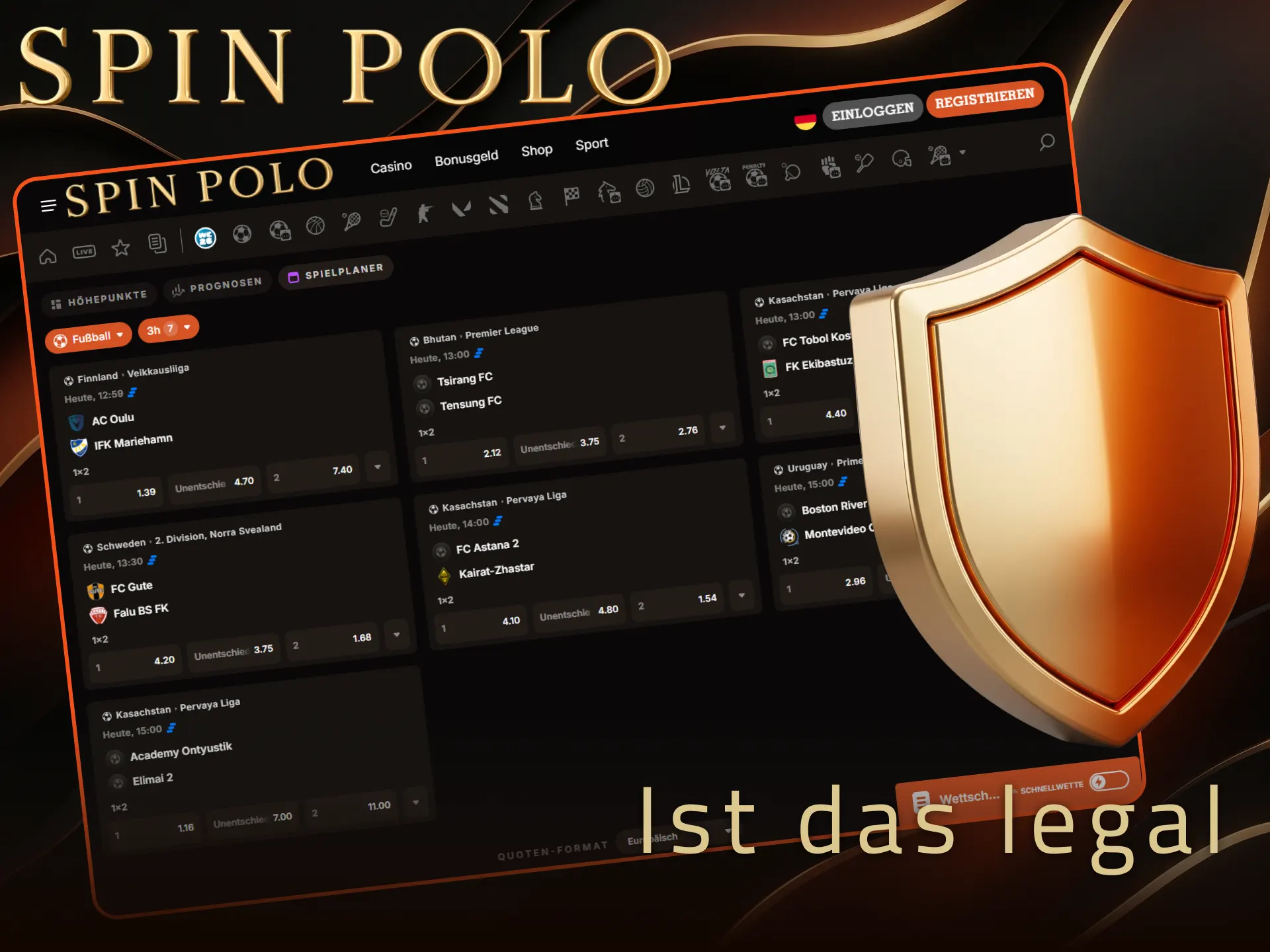 Erfahren Sie alles über Sicherheit und Lizenzen bei Spinpolo in Deutschland.