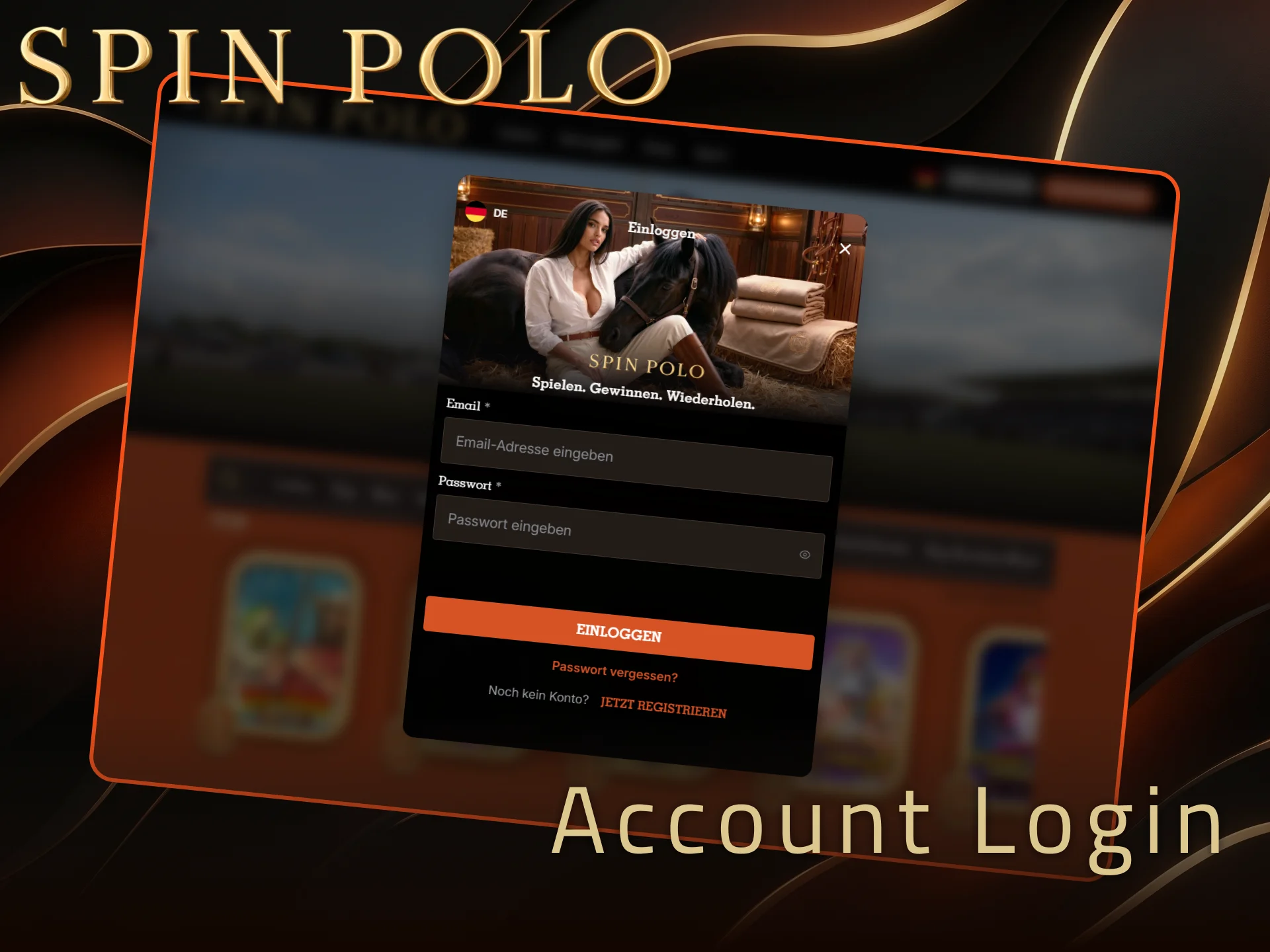 Nutzen Sie Ihren Spinpolo Account Login für den schnellen Kontozugriff.